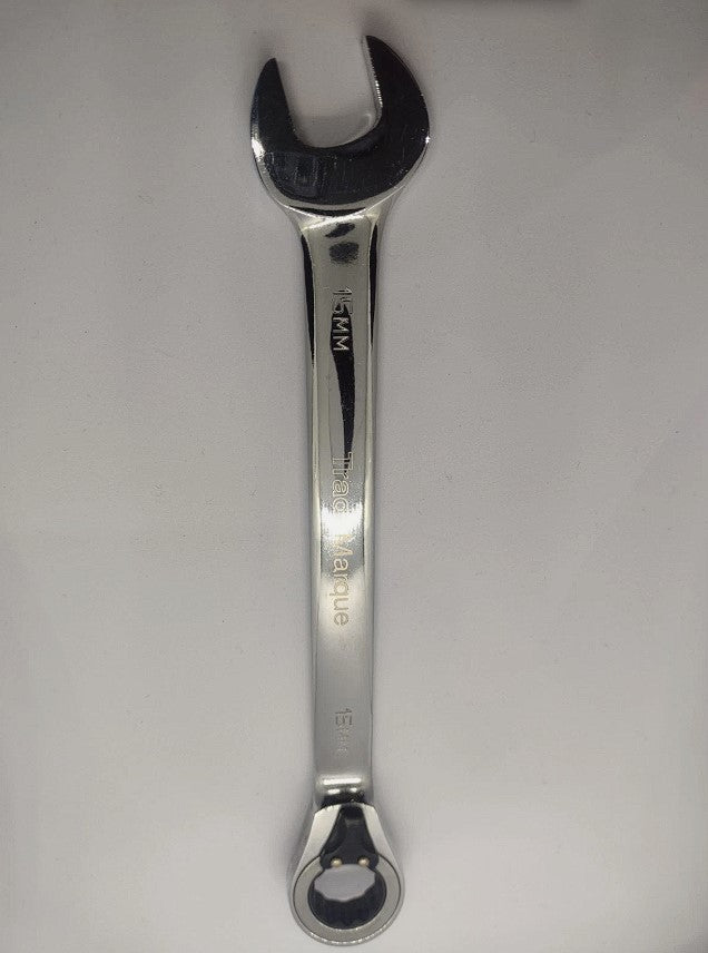 TradeMarque 15mm Reversible Ratchet Combination Spanner 12 Point