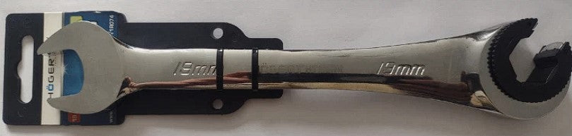 Hogert 19mm Ratchetting Flare Nut Wrench
