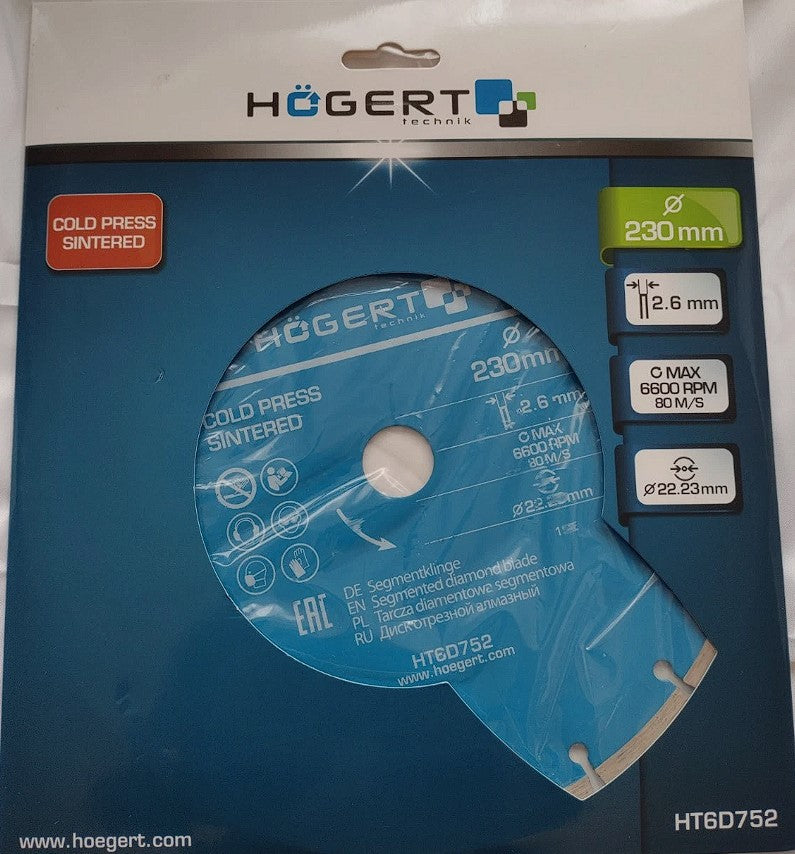 Hogert 115/125/230mm Segmented Diamond Blade