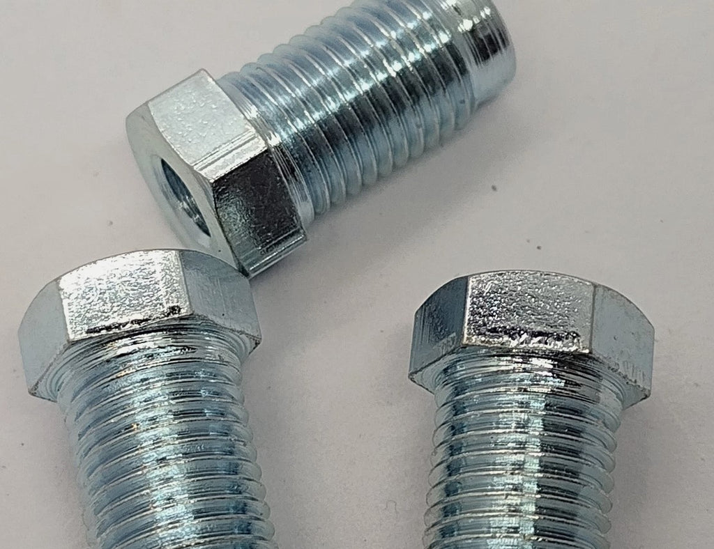 3/8" X 24 UNF Brake Pipe Nuts Long Male for 3/16" Brake Pipe (3)