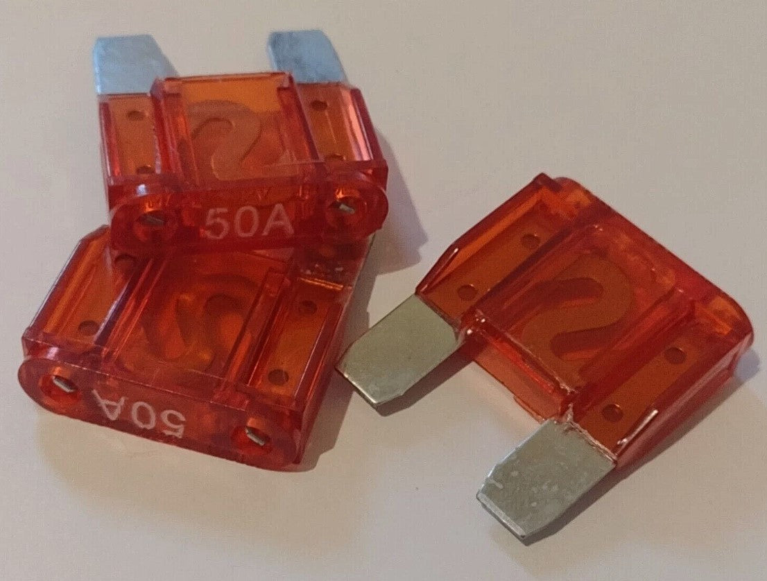 Maxi Blade Fuses 50 amp Pack of 5