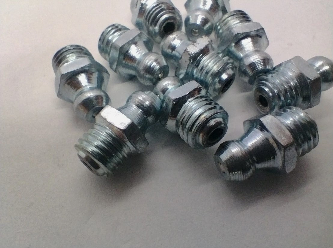 5/16" UNF Straight Grease Nipples (10)