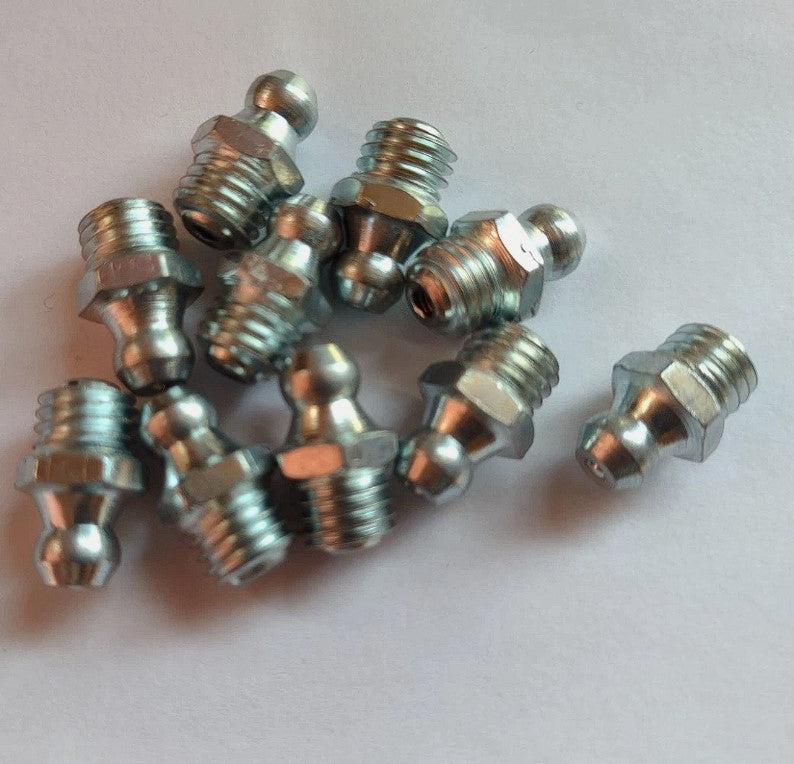5/16" BSF Straight Grease Nipples (10)
