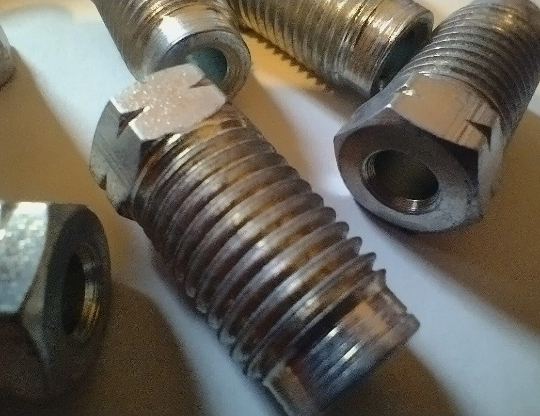 7/16" X 20 UNF Brake Pipe Nuts Male for 1/4" Brake Pipe (10)