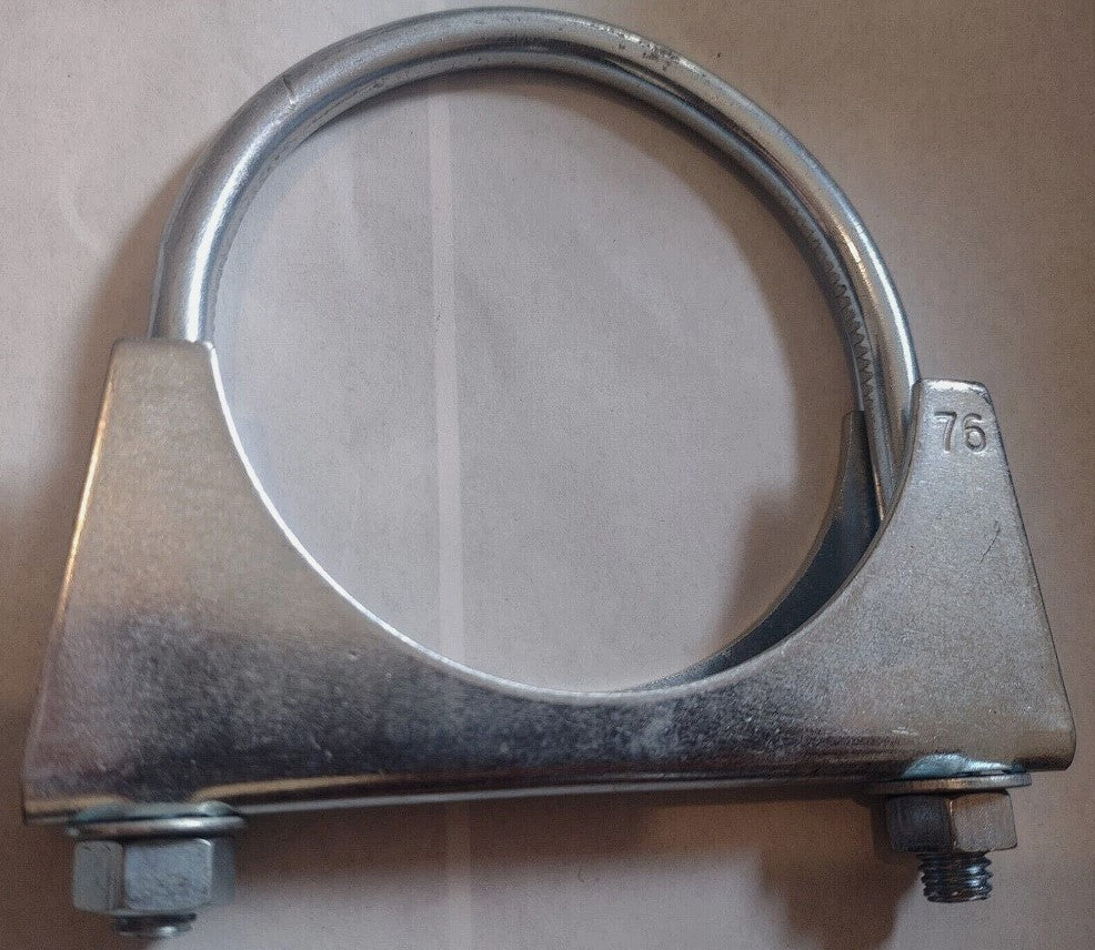 76mm Universal Exhaust Pipe U Bolt Clamp
