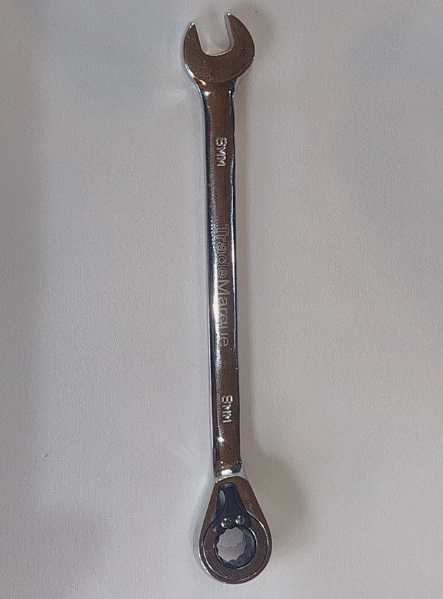 TradeMarque 8mm Reversible Ratchet Combination Wrench 12 Point