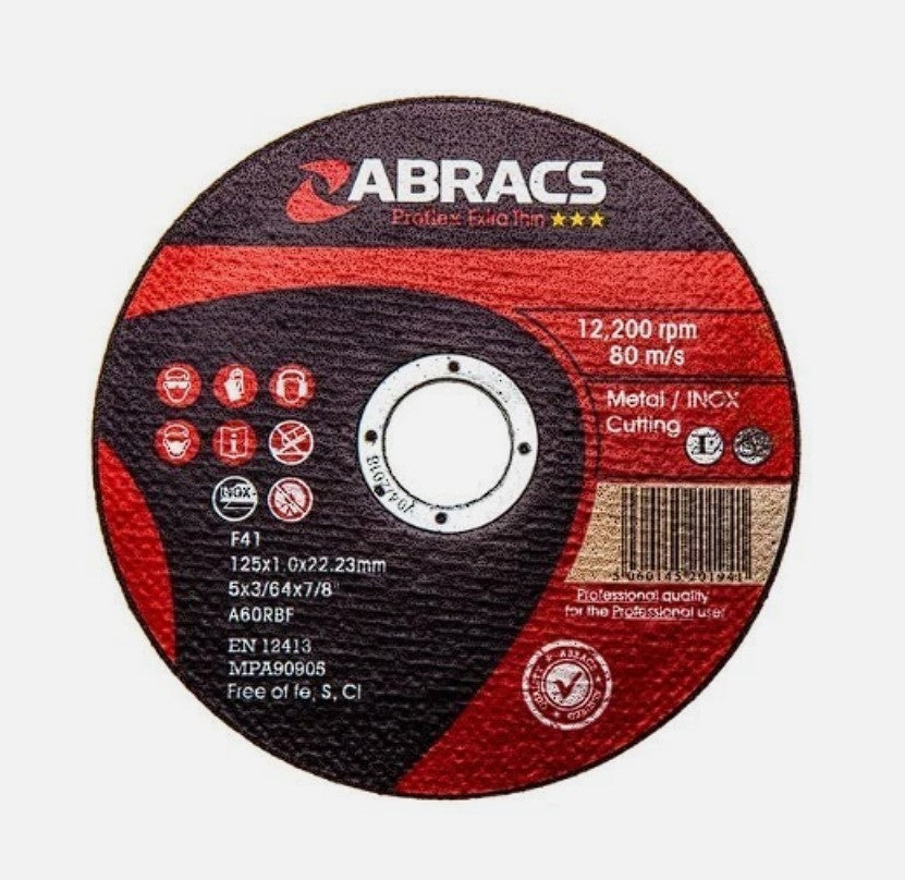 Abracs Proflex Extra Thin Inox Cutting Disc 125 × 1mm (10)