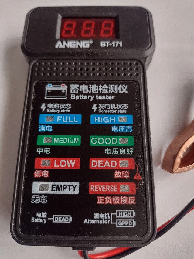 12v Digital Car Battery Tester Charging Analyser