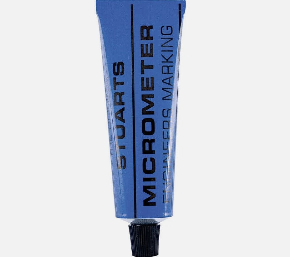 Stuarts Micrometer Engineers Marking Paste Red Tin Blue Tin/Tube