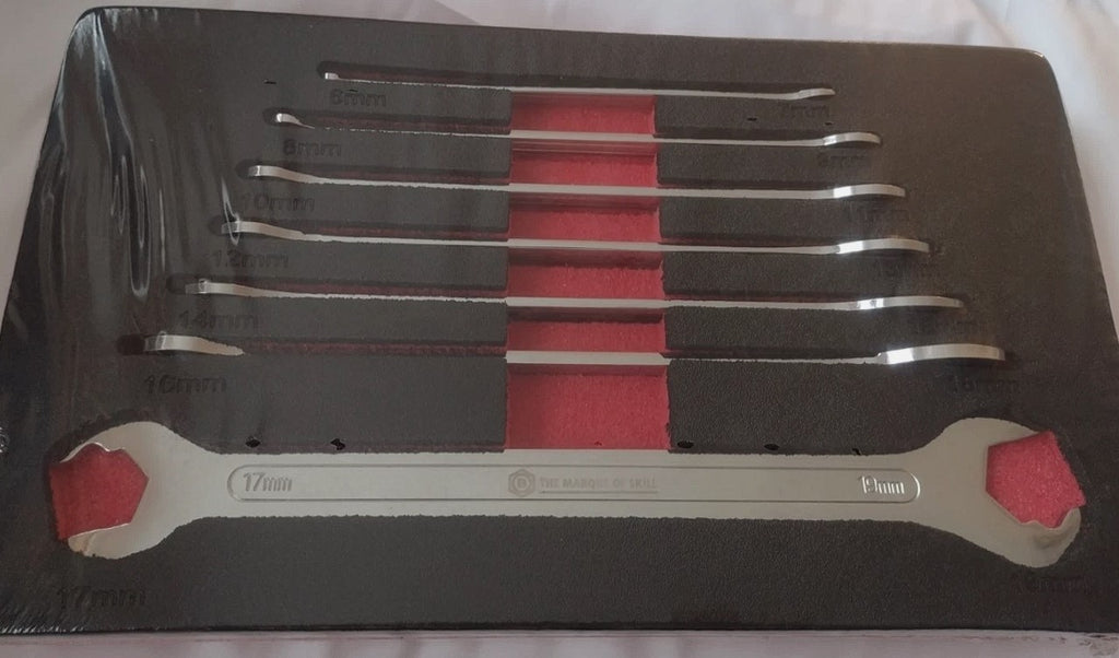 Britool Hallmark 7 Piece Ultra Thin Spanner Set 6-19mm