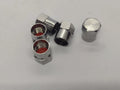 Chrome Hexagon Tyre Valve Dust Caps (5)