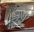 50mm x 50mm Zinc Plated Corner Bracket (Pack of 4)
