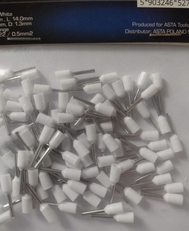 Insulated Bootlace Ferrule Pack of 100 0.5/0.75/1.0/1.5/2.5/4.0/6.0/10.0mm²