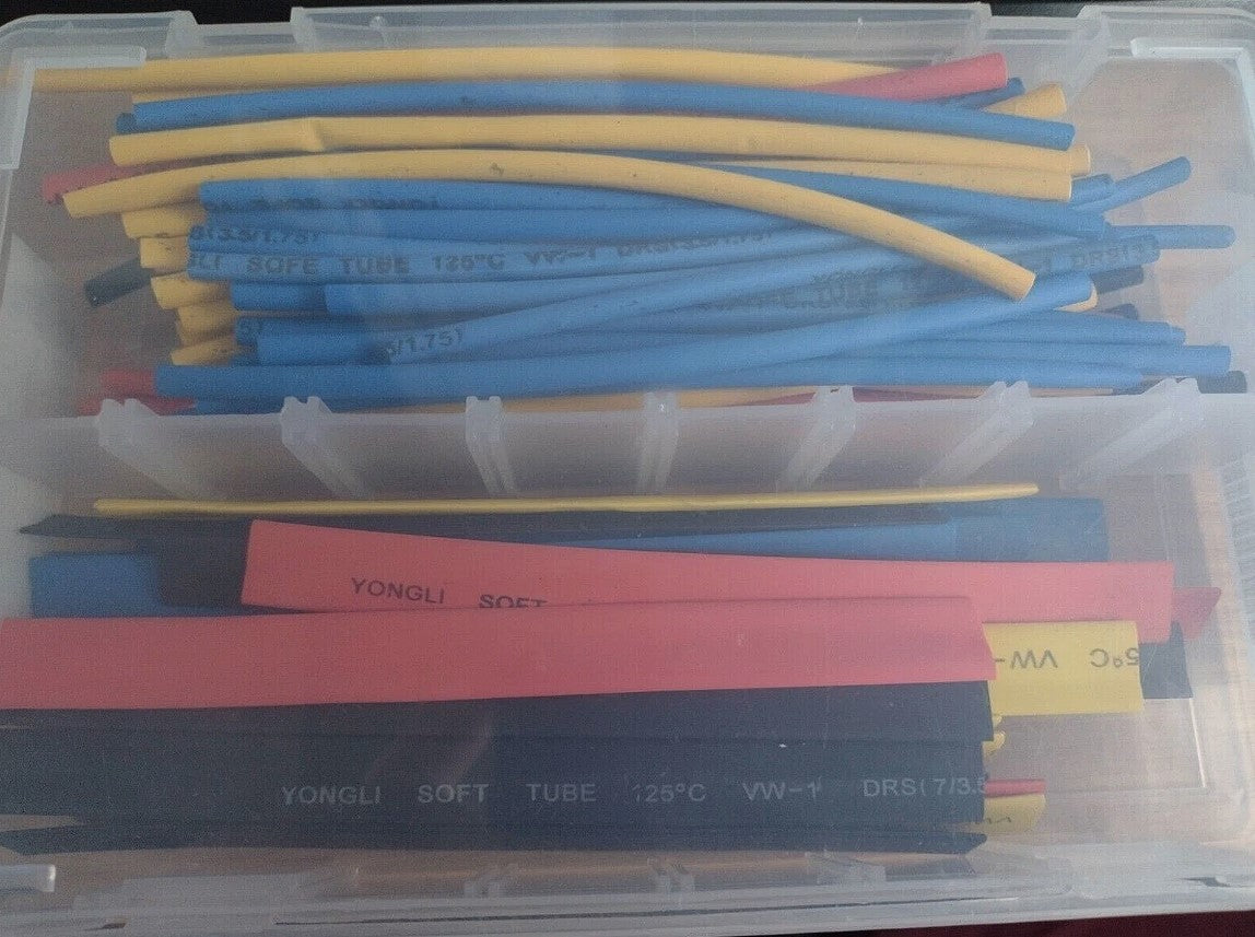 Heat Shrink Tubing Assortment Long Pieces Pack of 96