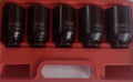 5 Piece 1/2" Drive Hub Nut Impact Socket Set 12 Point 30mm 32mm 34mm 35mm 36mm