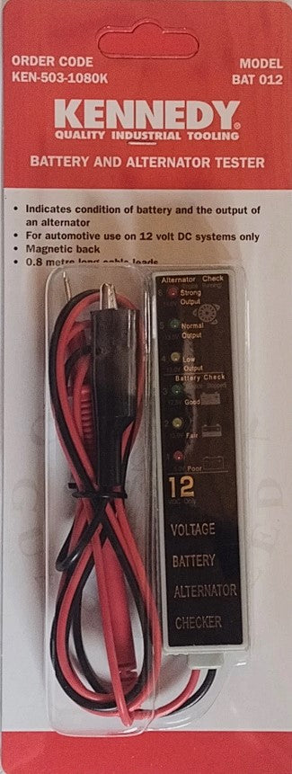 Kennedy Battery and Alternator Tester 12v