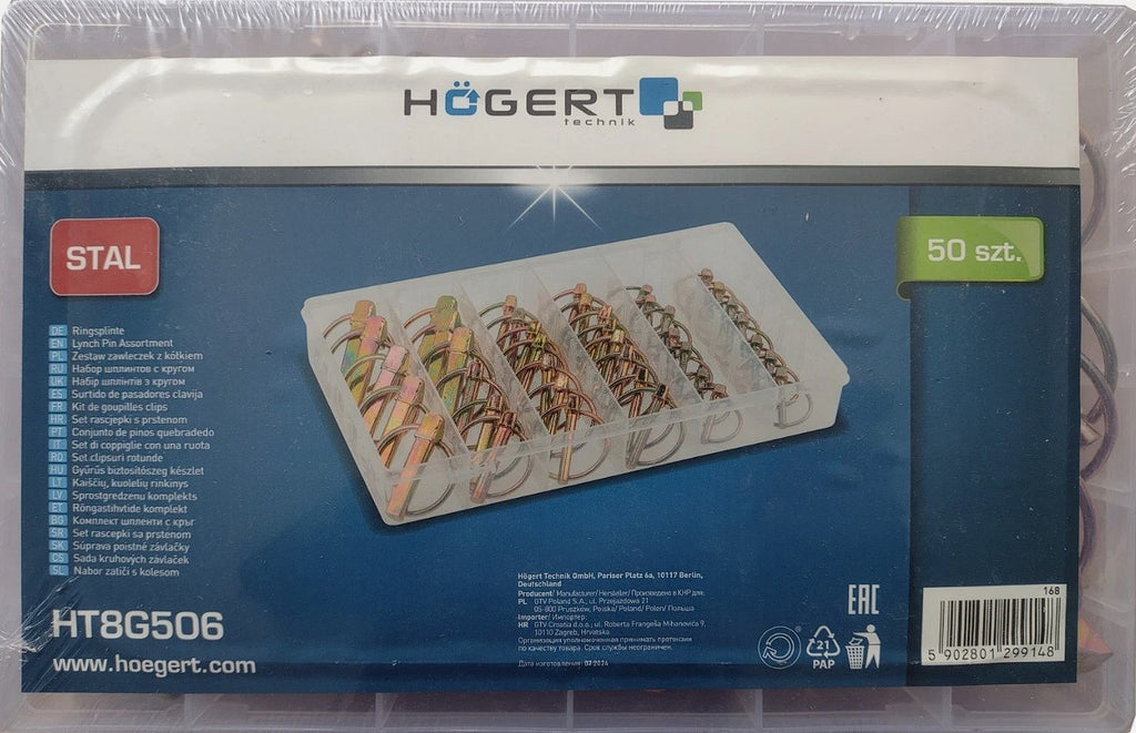 Hogert 50 Piece Lynch Pin Assortment