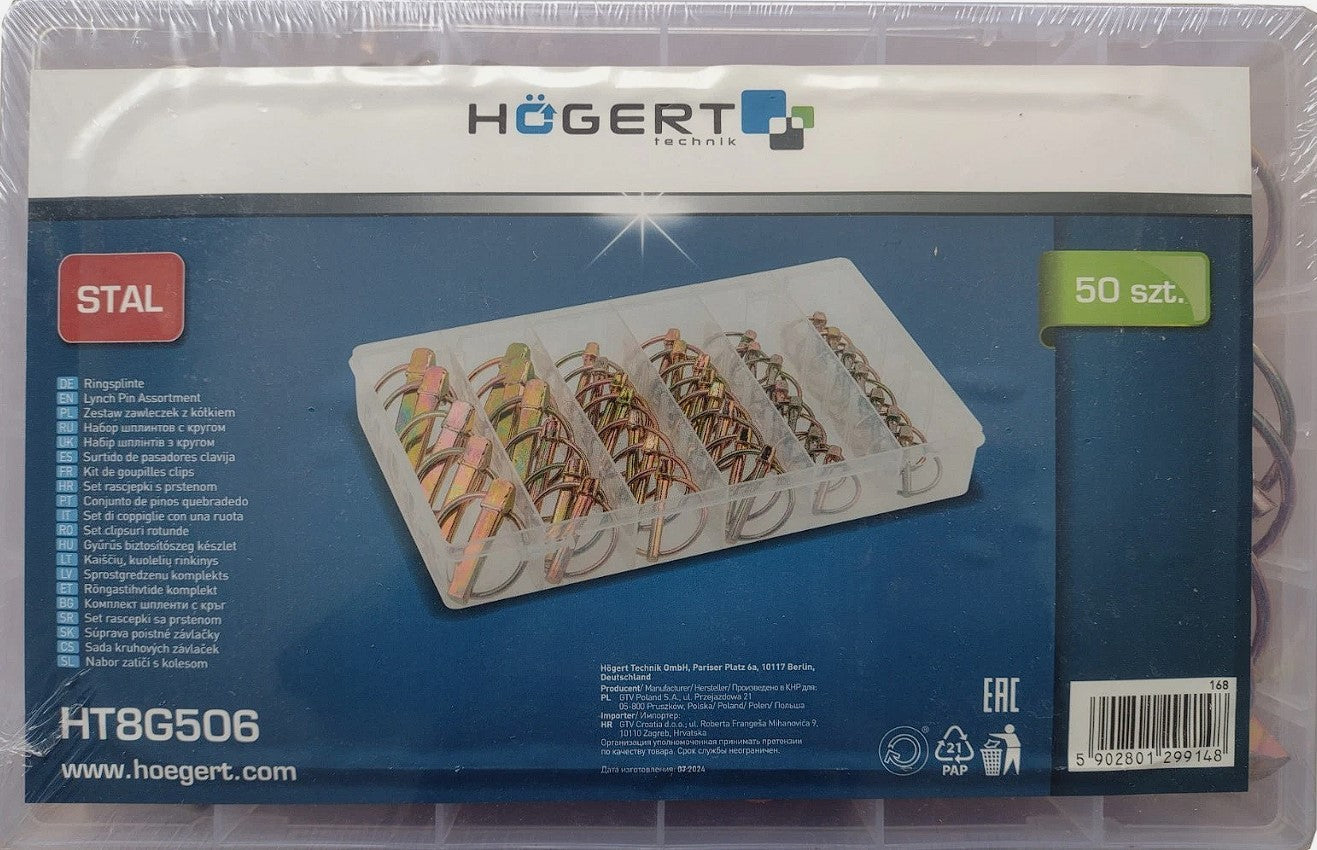 Hogert 50 Piece Lynch Pin Assortment