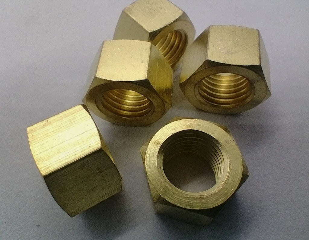 UNF/ UNC/ M8/M10 x 1.25mm Brass Manifold Nuts (5)