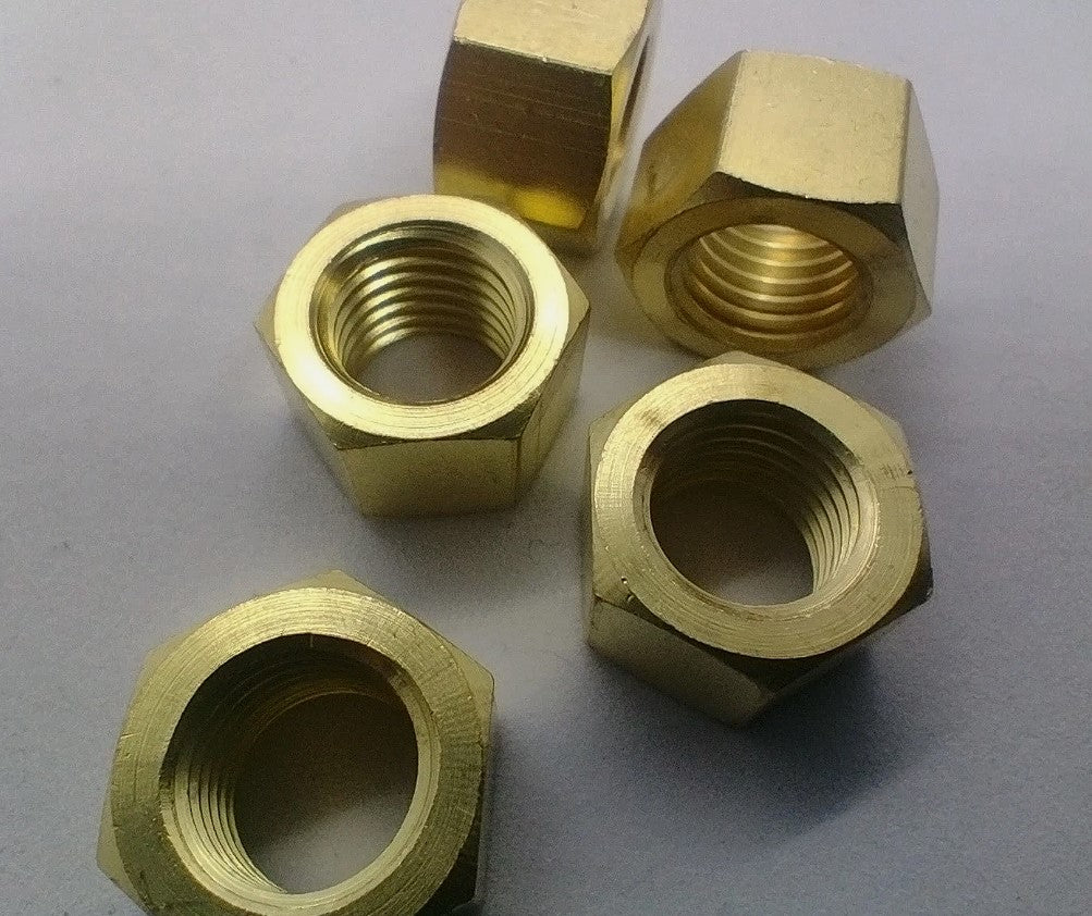 UNF/ UNC/ M8/M10 x 1.25mm Brass Manifold Nuts (5)