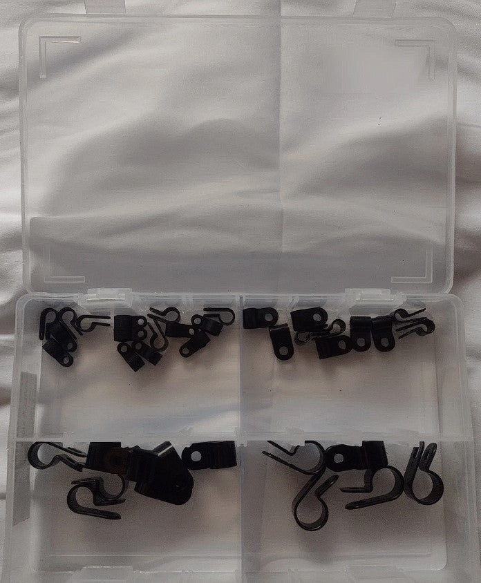 Nylon P Clips Assorted Kit 38 Piece