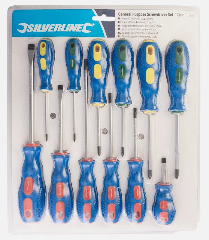 Silverline 248250 Screwdriver Set 12 Piece