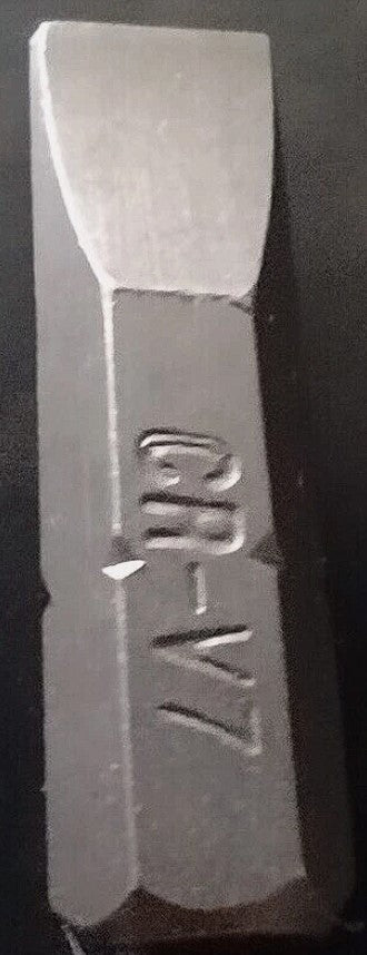 7mm Slotted Cr-V Screwdriver Bit Packs