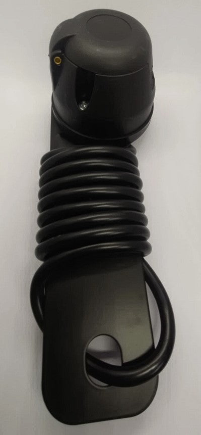7 Pin Plastic Trailer Socket with Mounting Plate 1.6m 12v