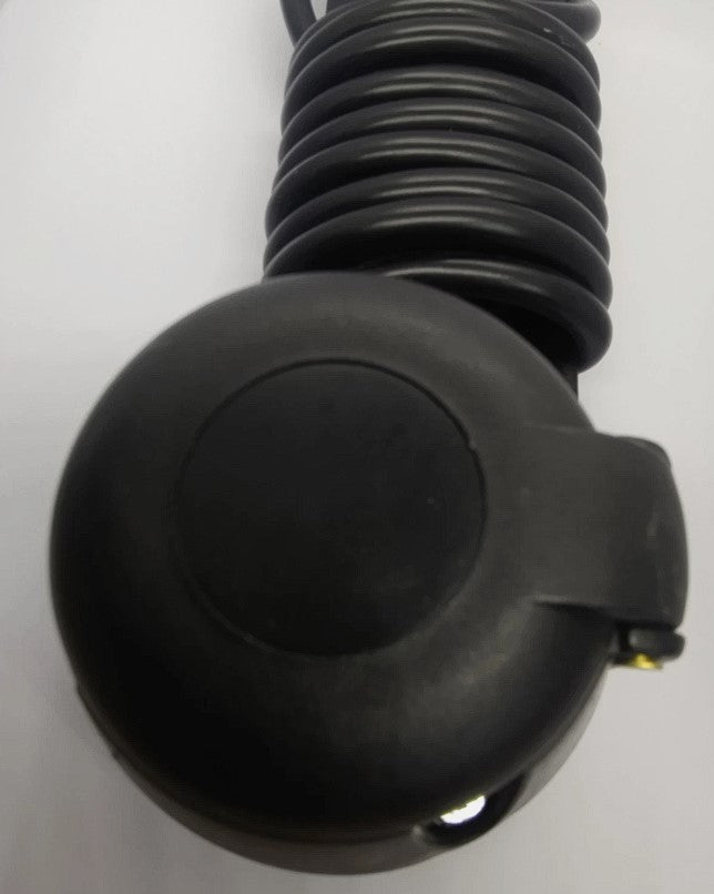 7 Pin Plastic Trailer Socket with Mounting Plate 1.6m 12v