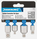Silverline Socket Converter Set 4 Piece 793755