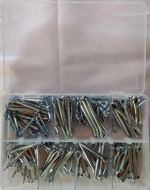 Split Pin Assortment Large Sizes 220 Piece BZP