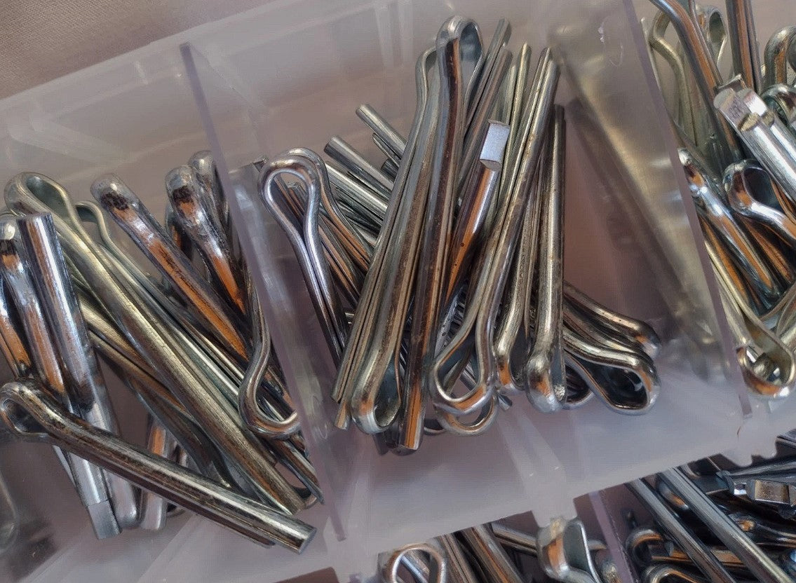 Split Pin Assortment Large Sizes 220 Piece BZP