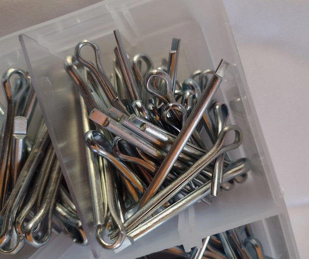 Split Pin Assortment Large Sizes 220 Piece BZP
