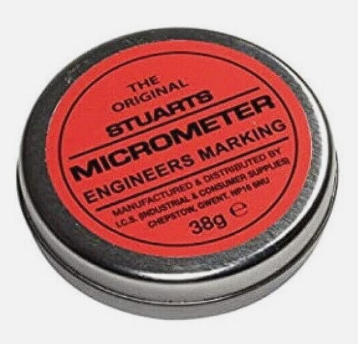 Stuarts Micrometer Engineers Marking Paste Red Tin Blue Tin/Tube