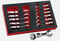 Britool Flexi Stubby Ratchet Spanner Set 12 Piece 8-19mm