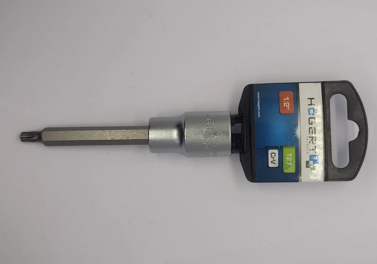 Hogert T27 100mm Long Torx Socket 1/2" Drive