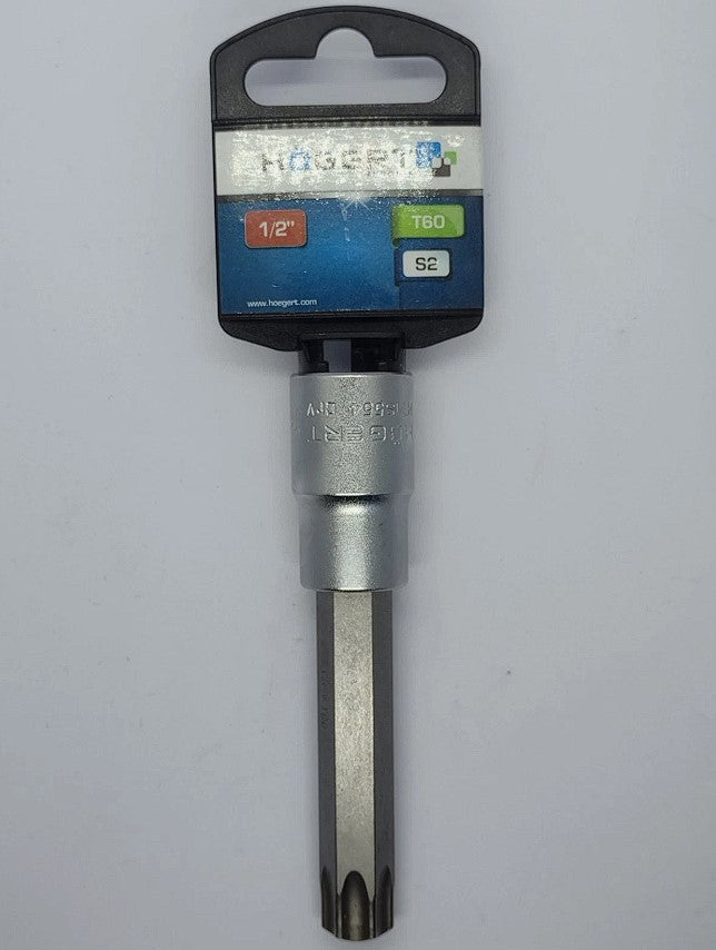 Hogert T60 100mm Long Torx Socket 1/2" Drive