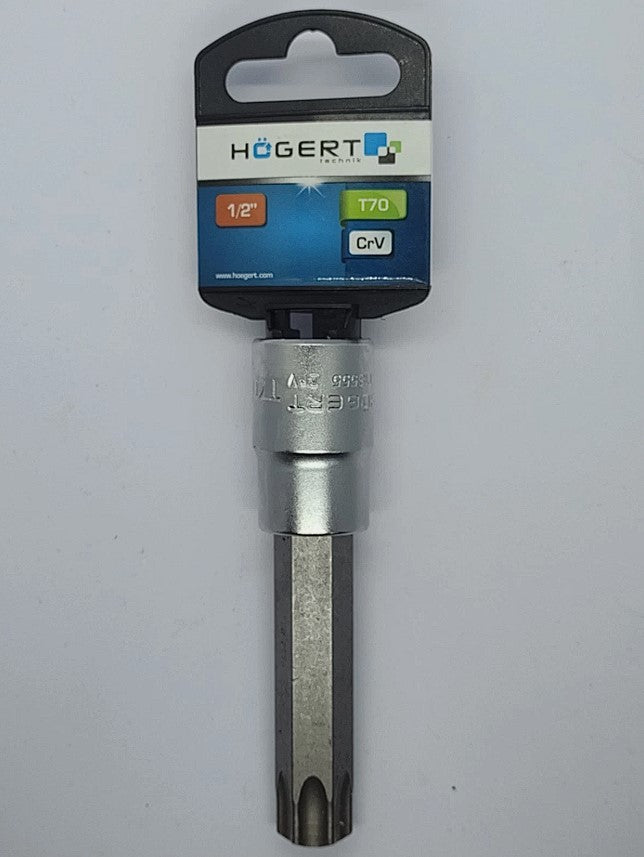 Hogert T70 100mm Long Torx Socket 1/2" Drive