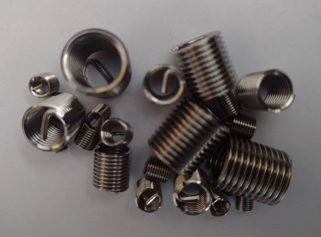 60 Pc Wire Thread Repair Inserts M3 M4 M5 M6 M8 M10 M12 Stainless Steel